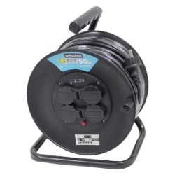 ENROLLADOR DE CABLE 50 METROS CABLE 3X1.5MM MADER