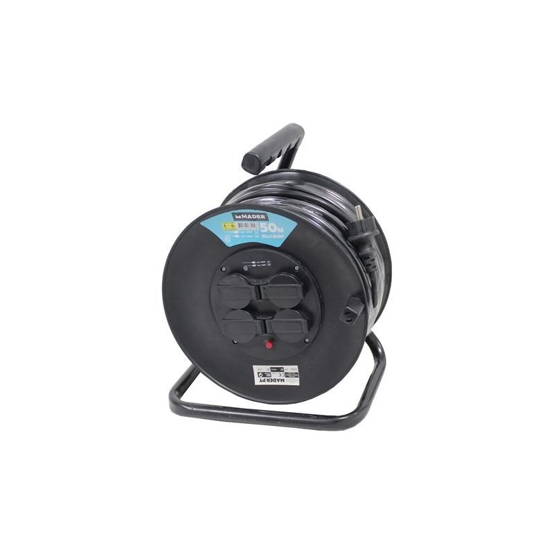 ENROLLADOR DE CABLE 50 METROS CABLE 3X1.5MM MADER