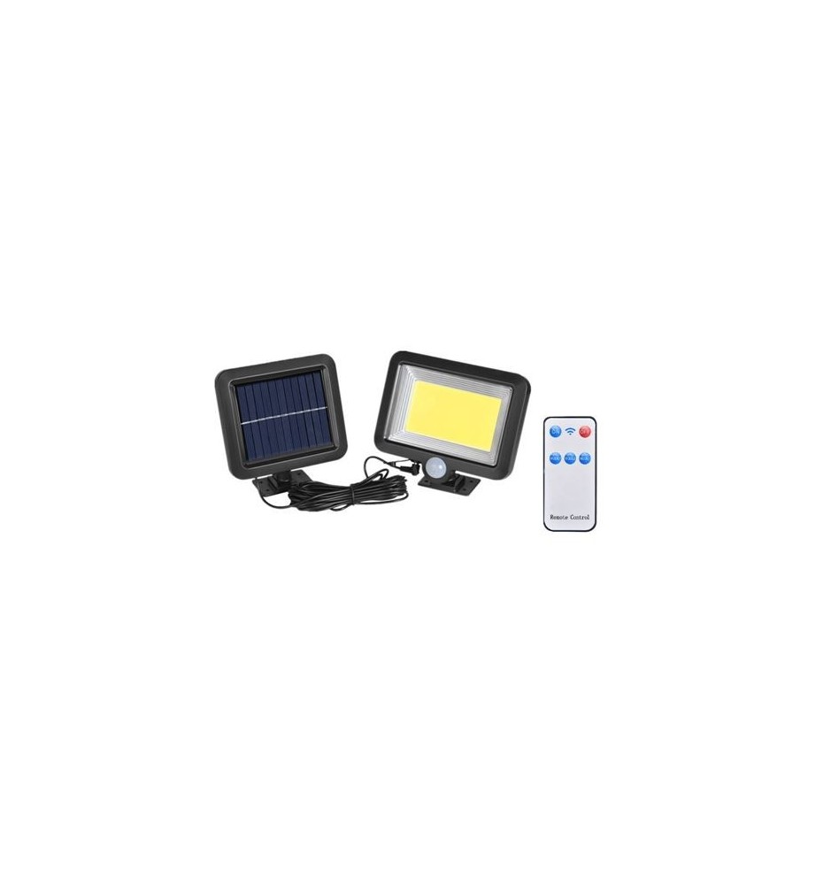 FOCO SOLAR CON SENSOR + MANDO 1000LM ELBAT