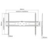 SOPORTE DE PARED TV LED LCD 60-100 CROMAD