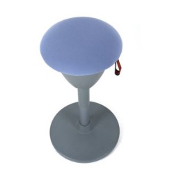 TABURETE MULTIUSOS BALANCIN DESIGN AZUL CLARO CROMAD