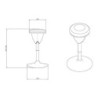 TABURETE MULTIUSOS BALANCIN DESIGN AZUL CROMAD