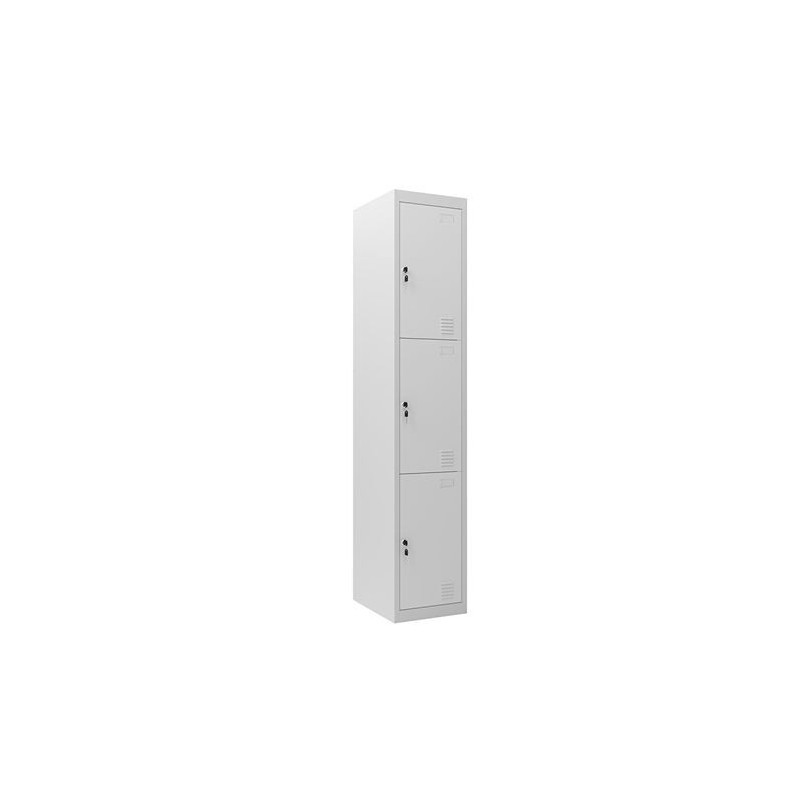TAQUILLA METÁLICA 3 PUERTAS 1800X300X500MM CROMAD