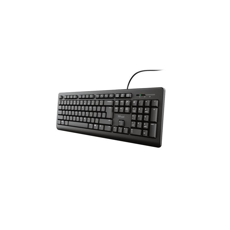 TECLADO TRUST TK-150 TAMAÑO COMPACTO RESISTENTE VERTIDOS TECLADO TRUST TK-150 TAMAÑO COMPACTO RESISTENTE VERTIDOS