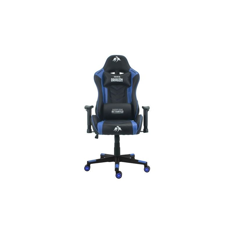 SILLA GAMING SERIE DRAGÓN AZUL CROMAD
