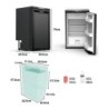 NEVERA FIJA CON COMPRESOR 12V 82 LITROS 80W MUVIP