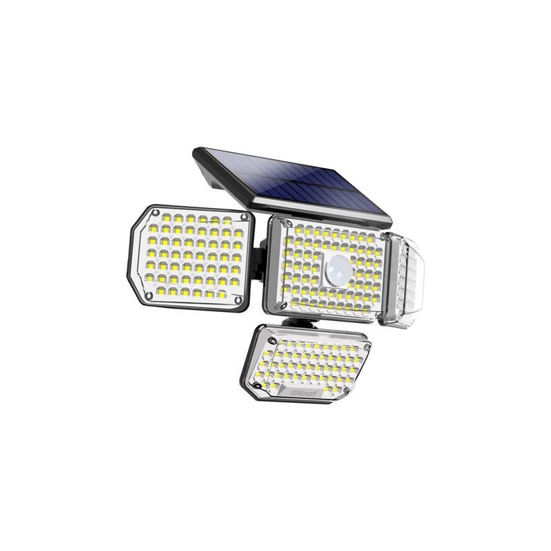 FOCO SOLAR CUÁDRUPLE CON SENSOR 430LM ELBAT FOCO SOLAR CUÁDRUPLE CON SENSOR 430LM ELBAT