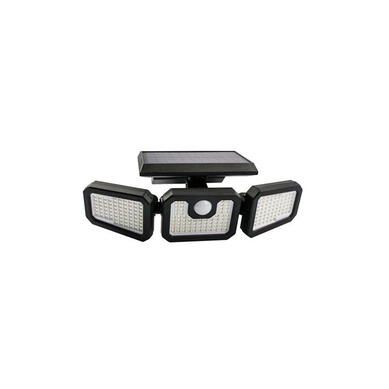 FOCO SOLAR TRIPLE CON SENSOR 800LM ELBAT
