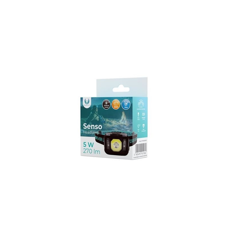 LINTERNA FRONTAL LED COB 5W 270LUMEN FOREVER