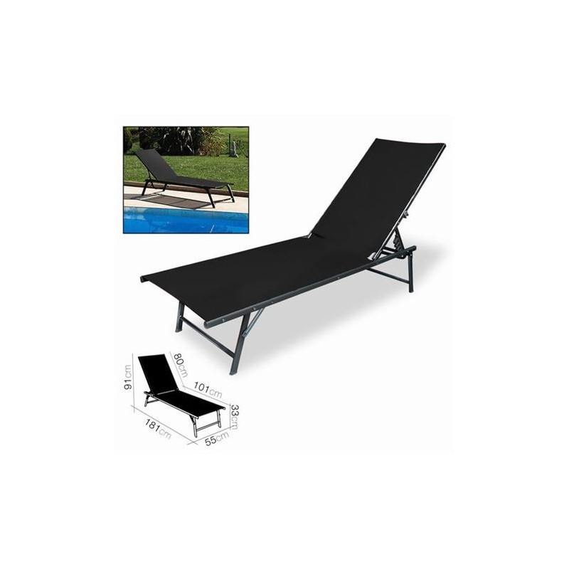 TUMBONA MARE NEGRA 181X55XH91CM TUMBONA MARE NEGRA 181X55XH91CM