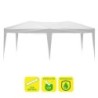 CARPA PLEGABLE ACERO 3X6 METROS BLANCA SUNGARDEN