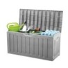 BAUL RESINA GRIS 340LITROS 57X118X53CM
