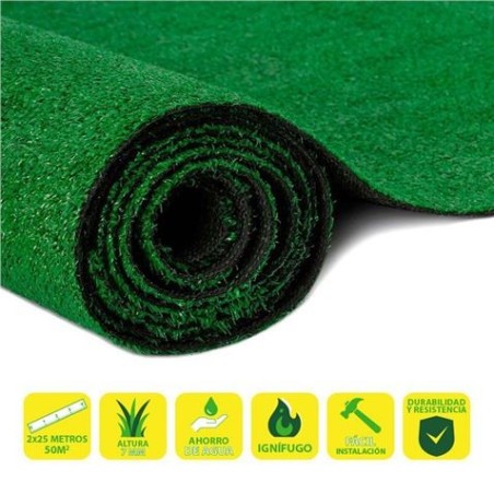 CESPED ARTIFICIAL 2X25 METROS 7MM SERIE ECOVERDE SUNGARDEN
