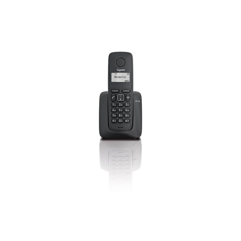 TELEFONO INALAMBRICO DECT DIGITAL GIGASET A116 NEGRO TELEFONO INALAMBRICO DECT DIGITAL GIGASET A116 NEGRO