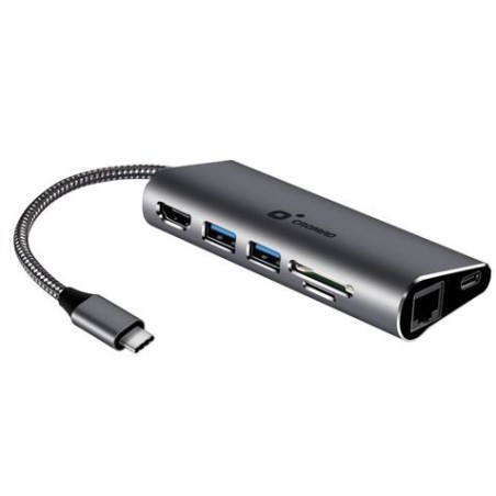 ADAPTADOR TIPO C - HDMI, RJ45, USB 3.0, SD Y TIPO C CROMAD