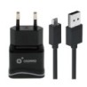 PACK CARGADOR CORRIENTE 2.1A + CABLE MICRO USB CROMAD