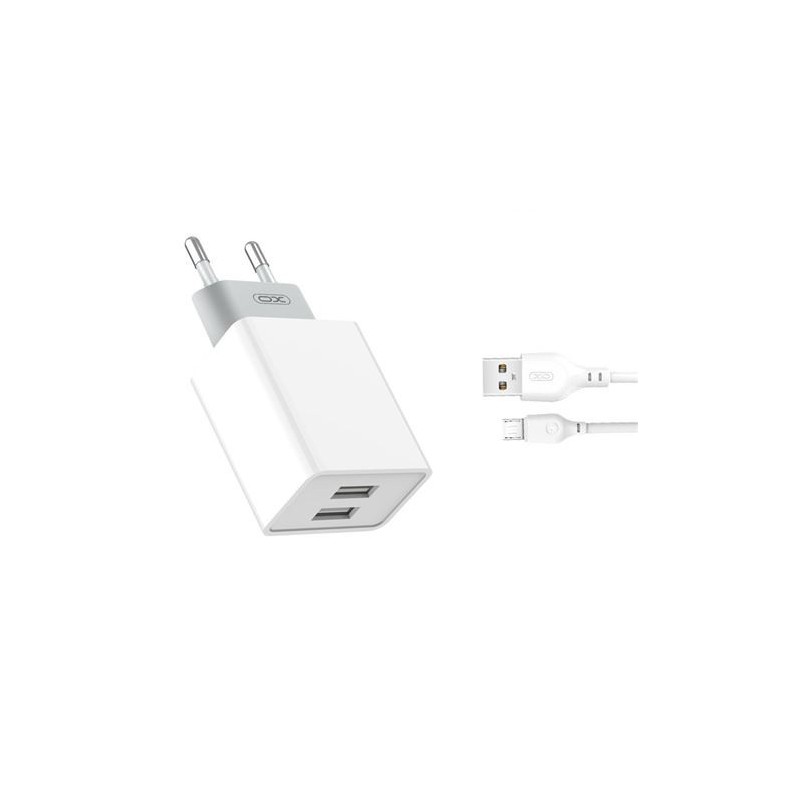 PACK CARGADOR CORRIENTE L65 2.4A + CABLE MICRO USB XO PACK CARGADOR CORRIENTE L65 2.4A + CABLE MICRO USB XO