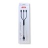 CABLE NB103 CARGA RAPIDA 3 EN 1 | MICRO + TIPO C + LIGHTNING A USB | BLANCO