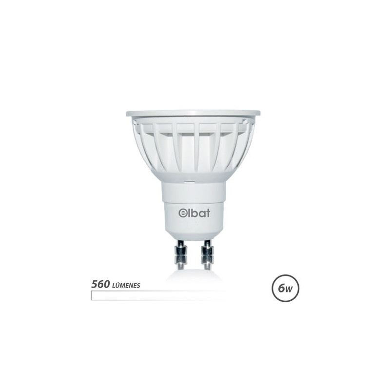 BOMBILLA LED GU10 | 6W | 560LM | LUZ BLANCA | ELBAT