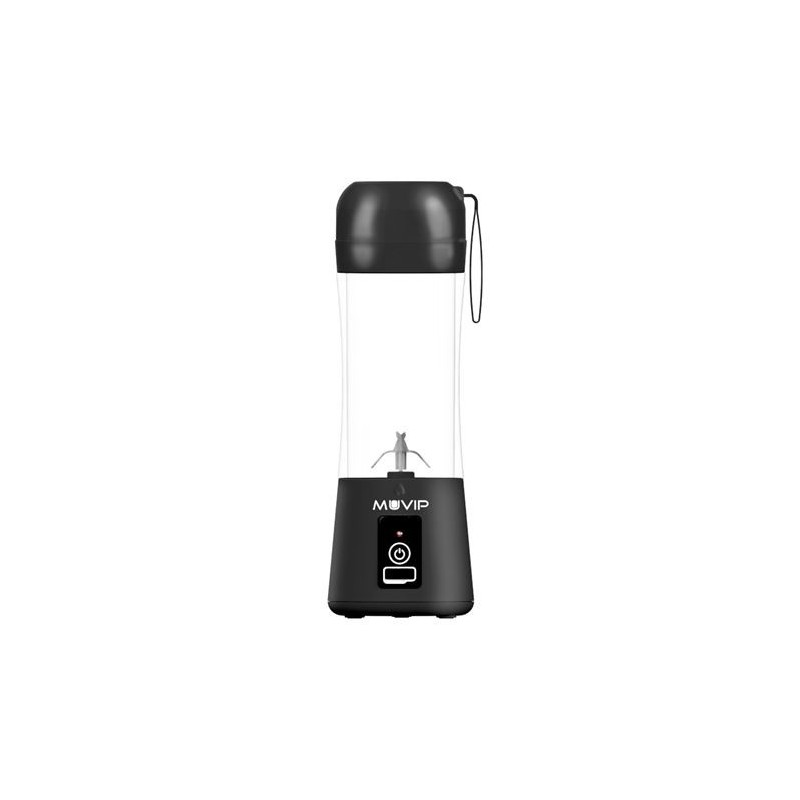 BATIDORA DE VASO PORTÁTIL RECARGABLE 380ML NEGRA MUVIP BATIDORA DE VASO PORTÁTIL RECARGABLE 380ML NEGRA MUVIP