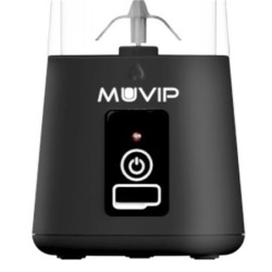 BATIDORA DE VASO PORTÁTIL RECARGABLE 380ML NEGRA MUVIP