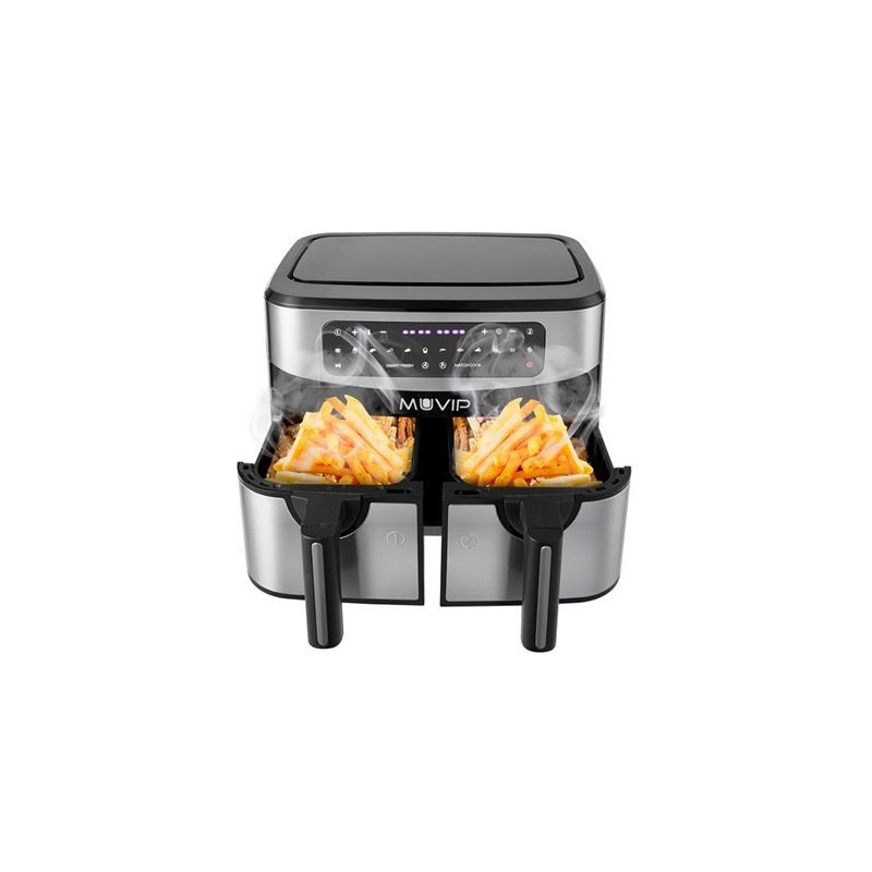 FREIDORA AIRE CALIENTE DOBLE 9 LITROS 2600W PANTALLA TACTIL MUVIP