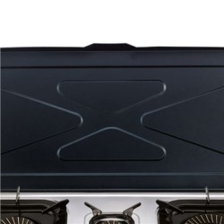 COCINA GAS INOX 3 FUEGOS SERIE STRONG + TAPA MUVIP