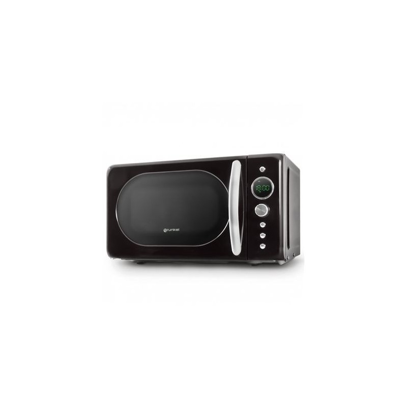 MICROONDAS VINTAGE NEGRO 700W. GRUNKEL