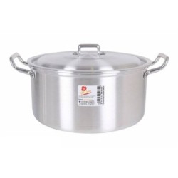 CACEROLA ALUMINIO CON ASAS 28CM 8 LITROS