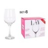 SET 6 COPAS VINO/AGUA 480CC FAME HI