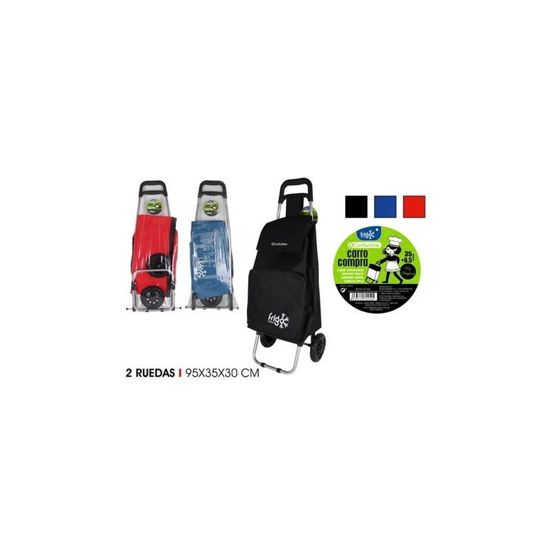CARRO DE LA COMPRA 2 RUEDAS FRIGO 24L COLORES SURTIDOS CONFORTIME
