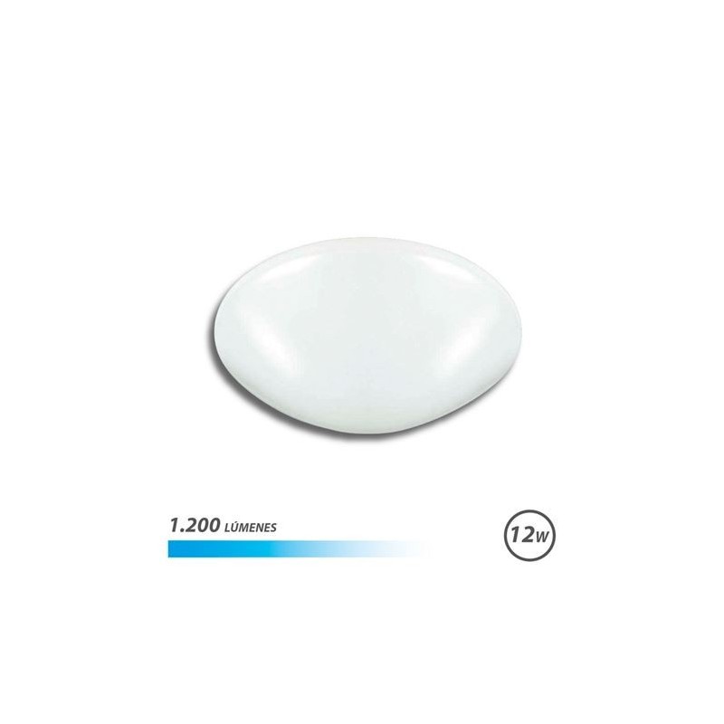 APLIQUE LED TECHO OVALADO 12W LUZ FRIA ELBAT