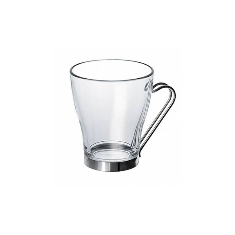 TAZA DE TE 245CC CON ASA DE ACERO INOX
