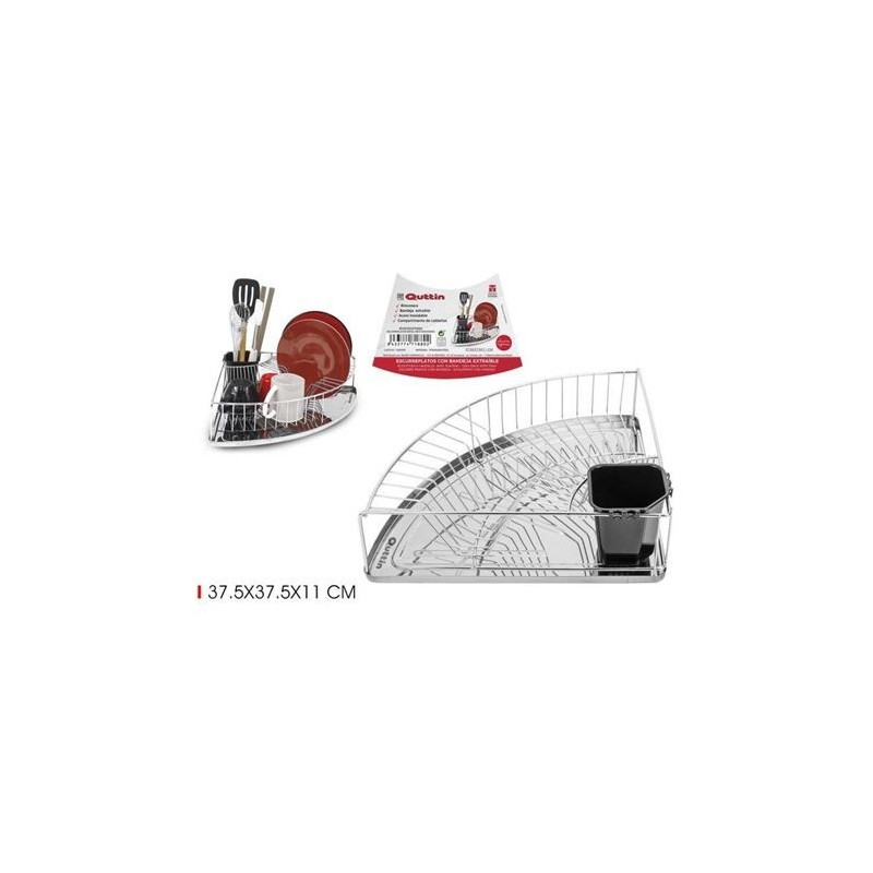 ESCURREPLATOS METAL INOX RINCONERA QUTTIN