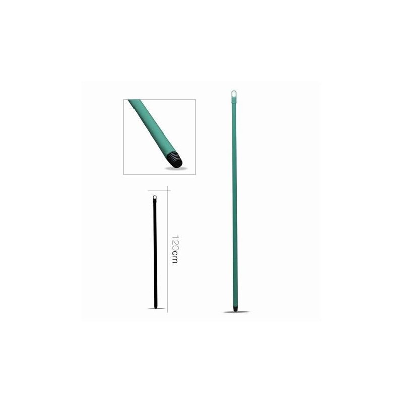 PALO METALICO PARA ESCOBA 120CM VERDE PALO METALICO PARA ESCOBA 120CM VERDE
