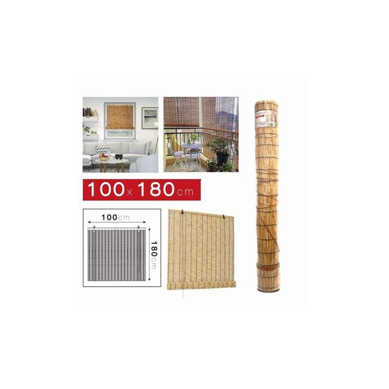 ESTOR ENROLLABLE EFECTO BAMBU 100X180CM