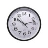 RELOJ OFICINA 35CM ALUMINIO NEGRO BISMARK