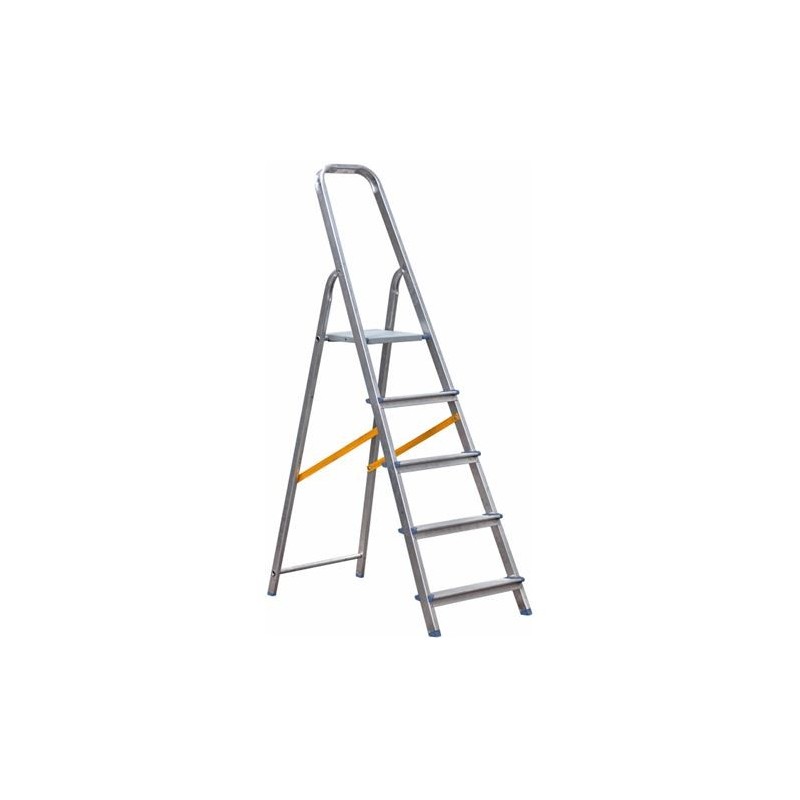 ESCALERA ALUMINIO 5 PELDAÑOS MADER ESCALERA ALUMINIO 5 PELDAÑOS MADER