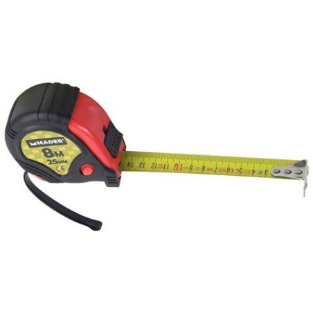 FLEXOMETRO, 8 Mtrs.X 25 mm. MADER