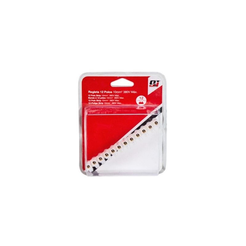 REGLETA 12 POLOS 4MM BLANCO REGLETA 12 POLOS 4MM BLANCO
