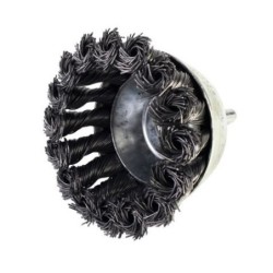 CEPILLO CIRCULAR COPA ALAMBRE TRENZADO 75MM SINDEX